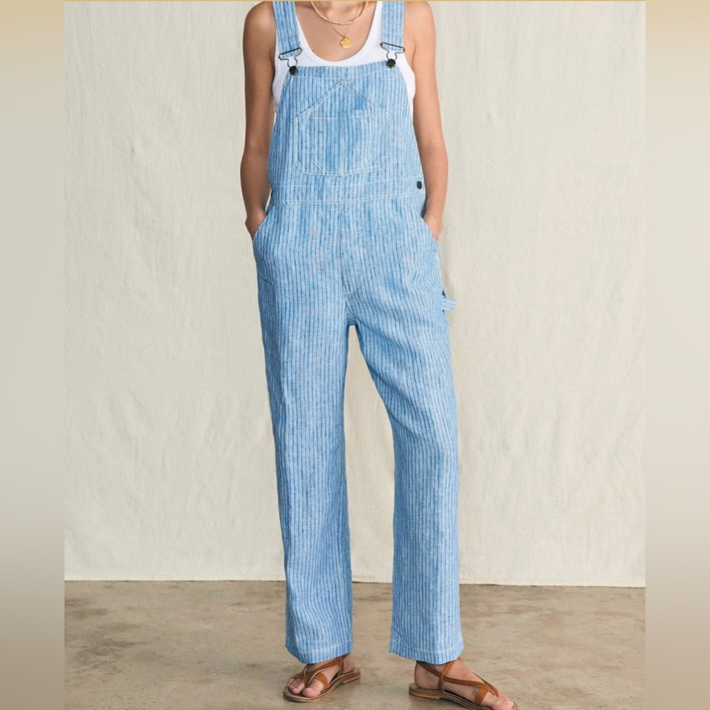Faherty Linen Mechanic Overall
